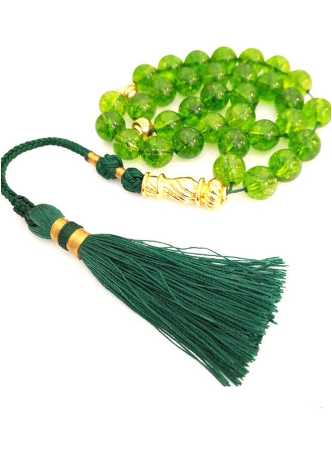 Miracle Empire - Misbaha Ramadan Peridot Quartz Prayer Beads - Image 1
