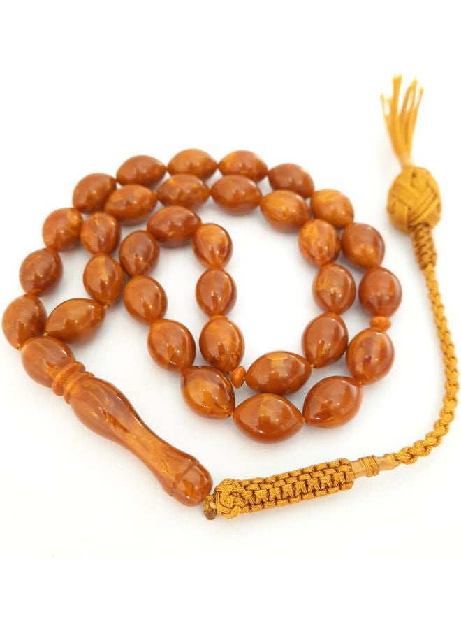Miracle Empire - Poland Amber Sand Honey Prayer Beads - Image 1