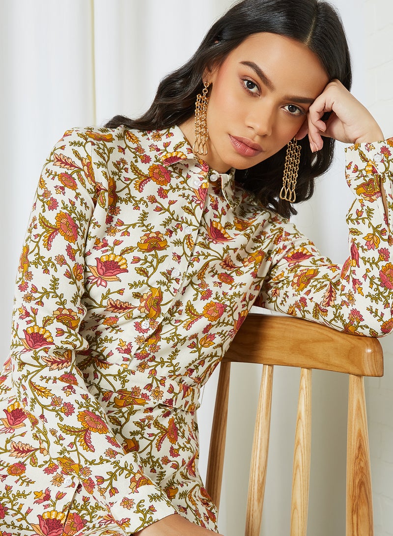 ONLY - Bellis Midi Dress Creme Brûlée - Image 1