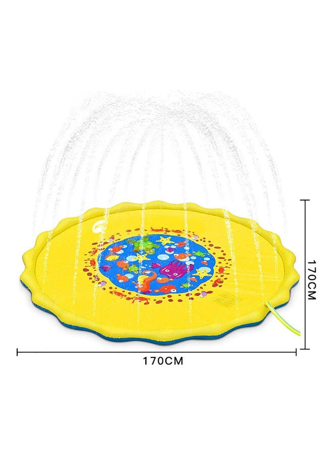 Kidle - Inflatable Outdoor Beach Water Children's Lawn Sprinkler Spray Pool Play Mat 170x170cm - Image 1