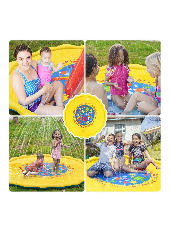 Kidle - Inflatable Outdoor Beach Water Children's Lawn Sprinkler Spray Pool Play Mat 170x170cm - Image 1