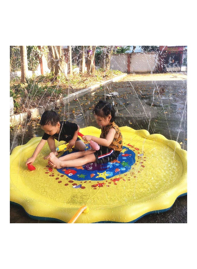 Kidle - Inflatable Outdoor Beach Water Children's Lawn Sprinkler Spray Pool Play Mat 170x170cm - Image 1