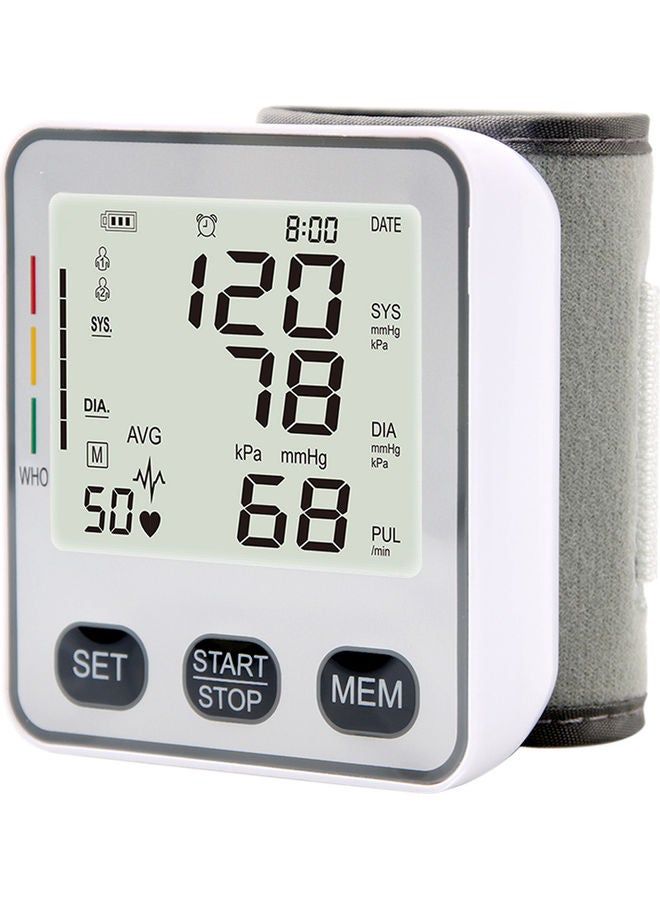 Wrist Type Electronic Blood-Pressure Digital Meter with Heart Rate Detection - Image 1