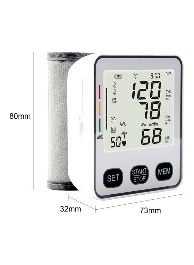 Digital LCD Wrist Type Electronic Blood-Pressure Monitor - Image 4