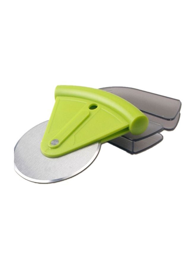 Cool Baby Stainless Steel Pizza Cutter Green/Grey 11.5x10.5cm  - Image 2