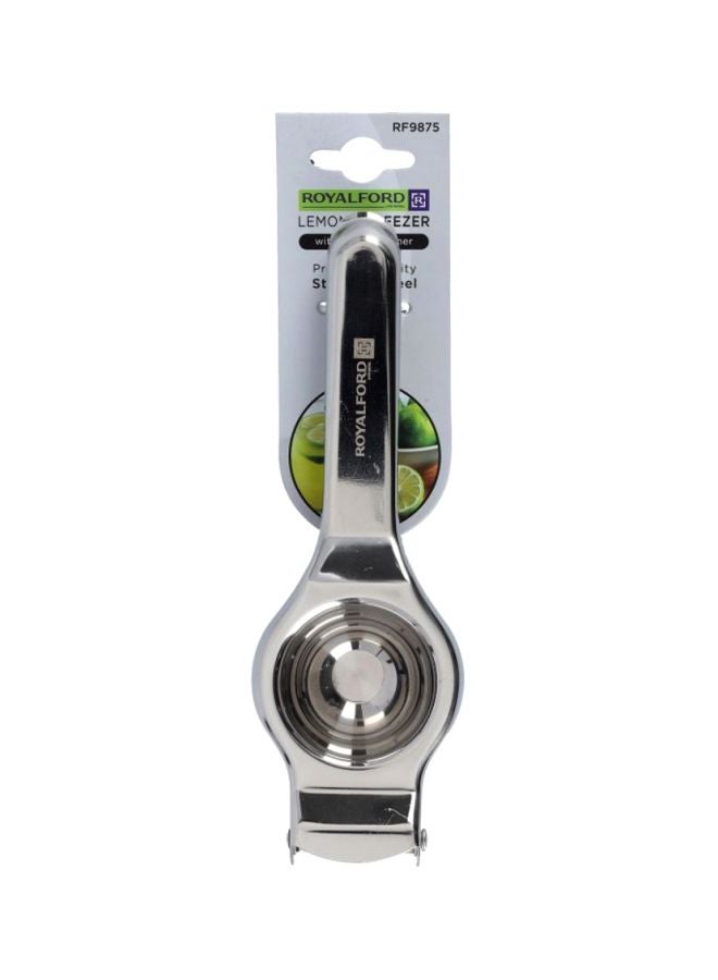 Royalford - Lemon Squeezer With Bottle Opener, Premium Quality Stainless Steel, Dishwasher Safe, Ergonomic Design, Marks And Stain Resistant, Made In India, 24 X 6.6 X 3.2 Cm Silver 24x6.6x3.2cm - Image 1
