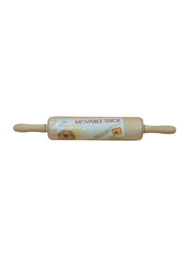 RAJ - Wooden Rolling Pin Brown 42x5cm - Image 1