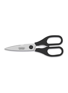TRAMONTINA Supercort 8 Inches Household Scissors with Stainless Steel Blades and Black Polypropylene Handle Silver/Black 8inch  - Image 2