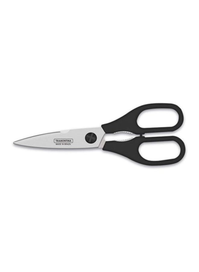 TRAMONTINA Supercort 8 Inches Household Scissors with Stainless Steel Blades and Black Polypropylene Handle Silver/Black 8inch  - Image 2