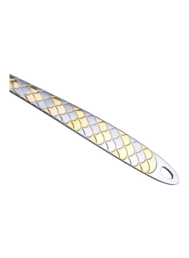 Berger Stainless Steel Slotted Spoon Silver/Gold 36cm  - Image 3