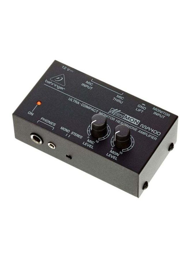 behringer Ultra-Compact Monitor Headphone Amplifier MA400 Black  - Image 4