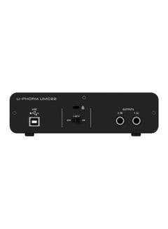 behringer 2-USB Audio Interface Mic Preamplifier UMC22 Black  - Image 3