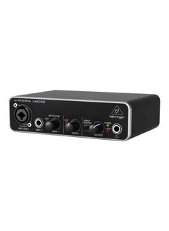 behringer 2-USB Audio Interface Mic Preamplifier UMC22 Black  - Image 4