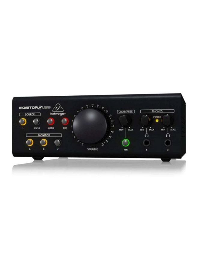 behringer - Monitor 2 USB High-End Speaker Monitoring Controller MONITOR2USB Black - Image 1