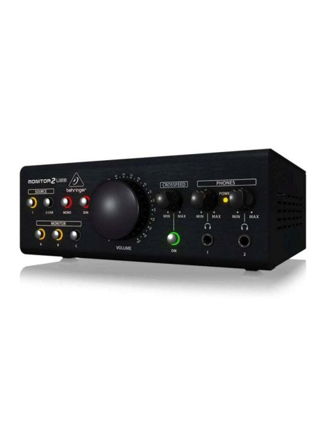 behringer - Monitor 2 USB High-End Speaker Monitoring Controller MONITOR2USB Black - Image 1
