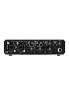 بيهرينغر مضخم صوت بميكروفون بواجهة USB UMC204HD أسود  - Image 1