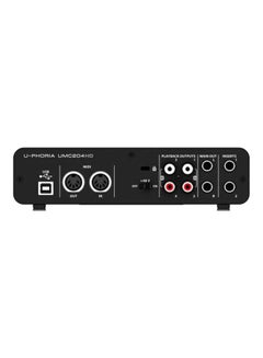 بيهرينغر مضخم صوت بميكروفون بواجهة USB UMC204HD أسود  - Image 4