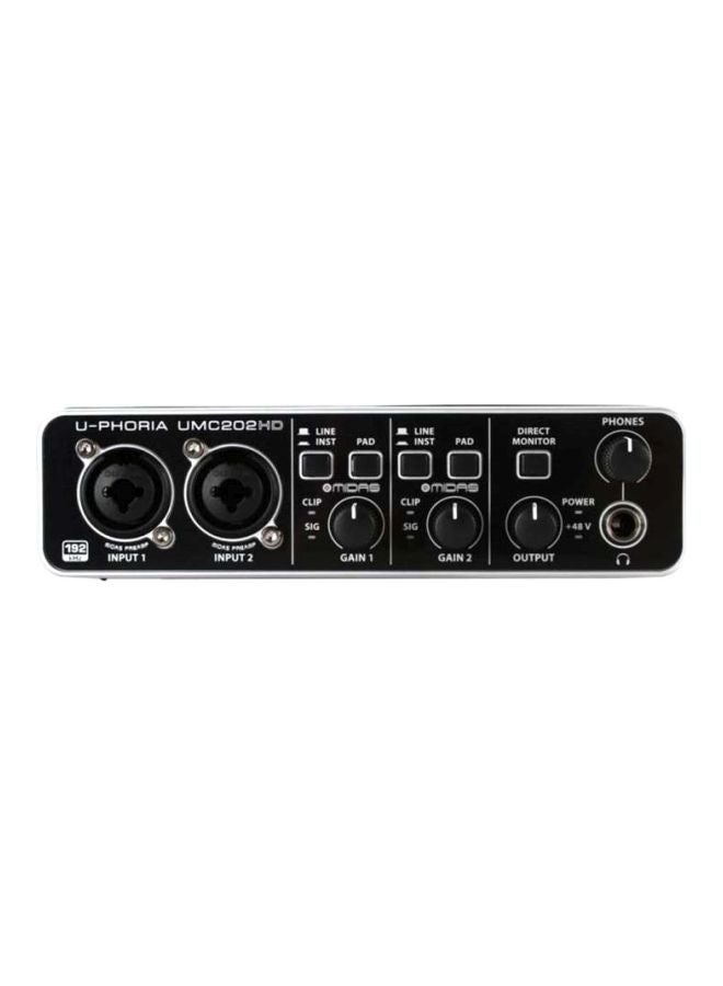 behringer Audio Receviers U-Phoria UMC202HD UMC202HD Black  - Image 1