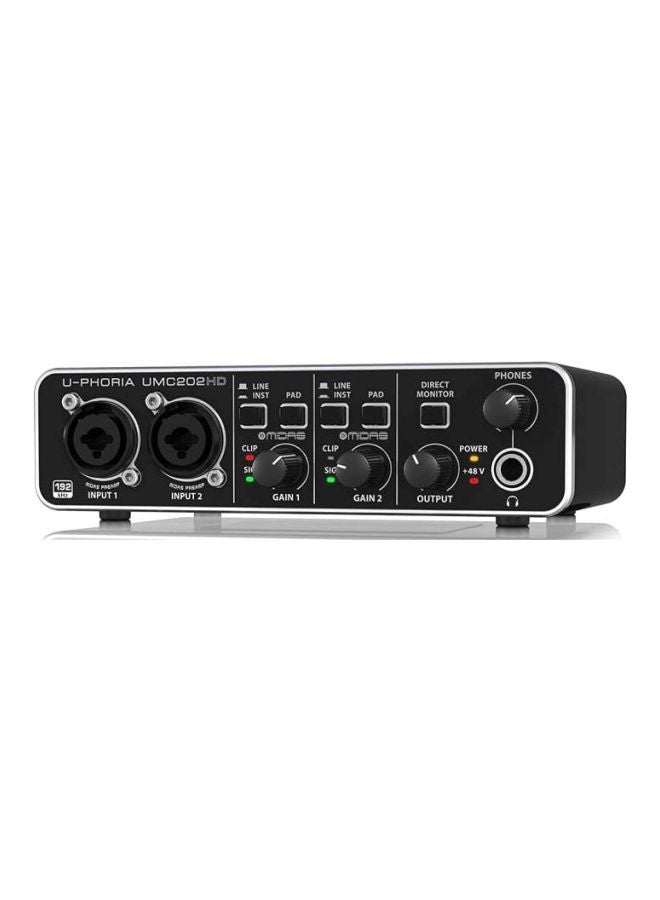 behringer Audio Receviers U-Phoria UMC202HD UMC202HD Black  - Image 3