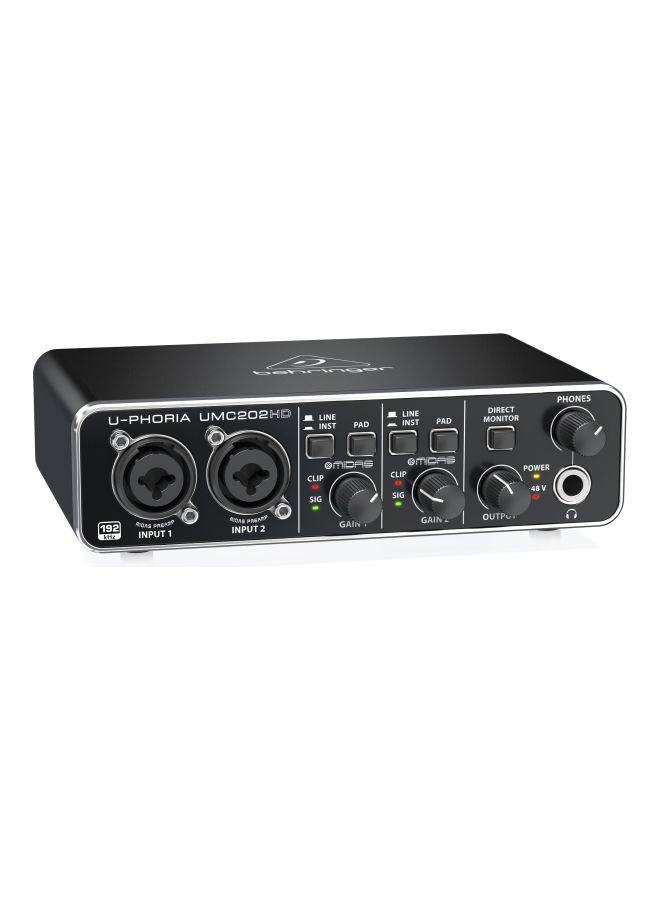 behringer Audio Receviers U-Phoria UMC202HD UMC202HD Black  - Image 4