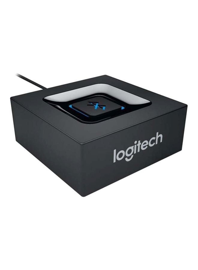 Logitech - Wireless Bluetooth Audio Receiver, Bluetooth Adapter; WITH EU Plug for PC/Mac/Smartphone/Tablet/AV Receiver, 3.5 mm Audio and RCA Outputs to Speakers, One-Push Pairing Button 980-000912/980-000913 Black - Image 1