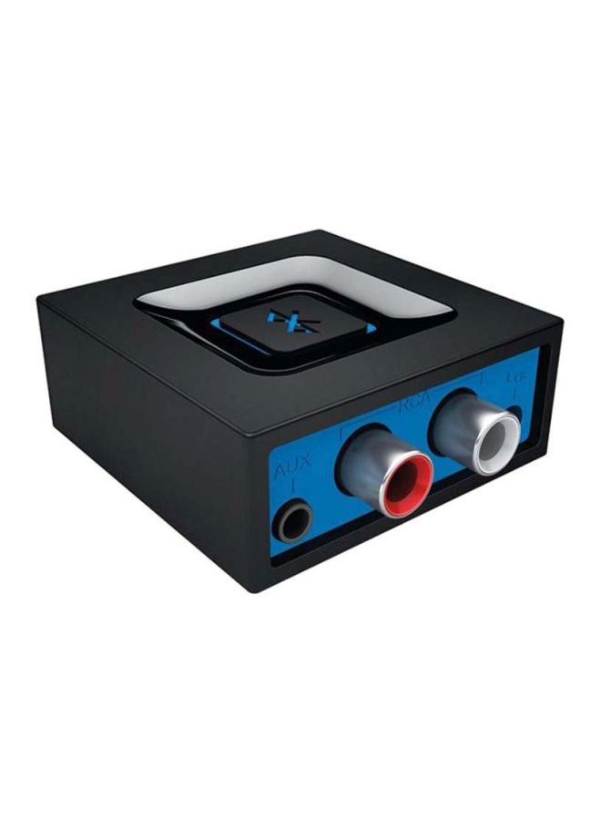 Logitech - Wireless Bluetooth Audio Receiver, Bluetooth Adapter; WITH EU Plug for PC/Mac/Smartphone/Tablet/AV Receiver, 3.5 mm Audio and RCA Outputs to Speakers, One-Push Pairing Button 980-000912/980-000913 Black - Image 1