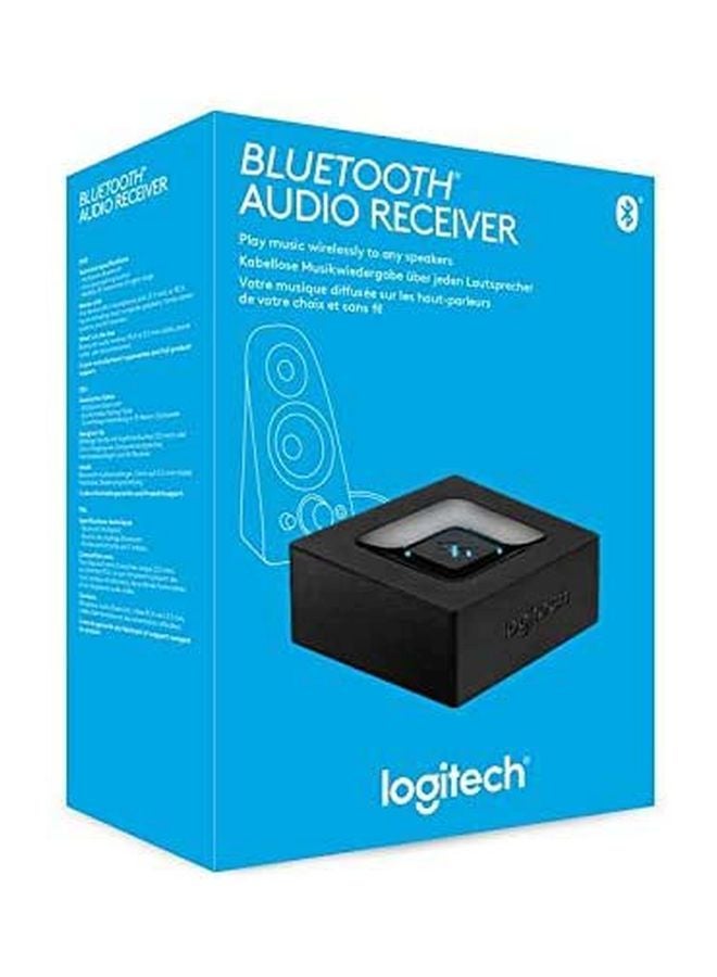 Logitech - Wireless Bluetooth Audio Receiver, Bluetooth Adapter; WITH EU Plug for PC/Mac/Smartphone/Tablet/AV Receiver, 3.5 mm Audio and RCA Outputs to Speakers, One-Push Pairing Button 980-000912/980-000913 Black - Image 1