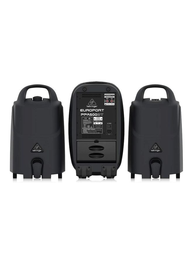 behringer - Speaker System With Channel Mixer PPA500BT Black - Image 1