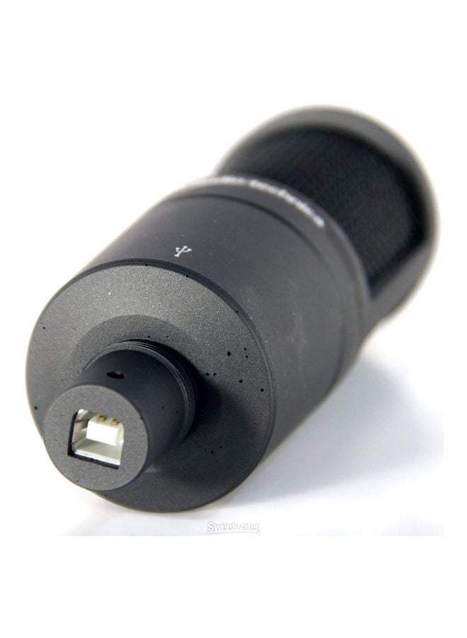 أوديو تكنيكا - ميكروفون يُكثّف الصوت وقلبيّ الشكل AT2020USB+ أسود - Image 1