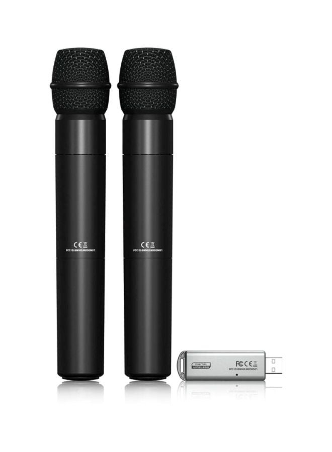 behringer - 3-Piece Microphones With Dual-Mode USB Receiver Set ULM202USB Black - Image 1