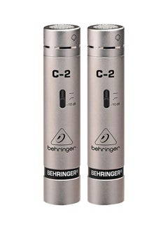 behringer Pair Of Studio Condenser Pencil Style Microphone C2PAIR Gold  - Image 1