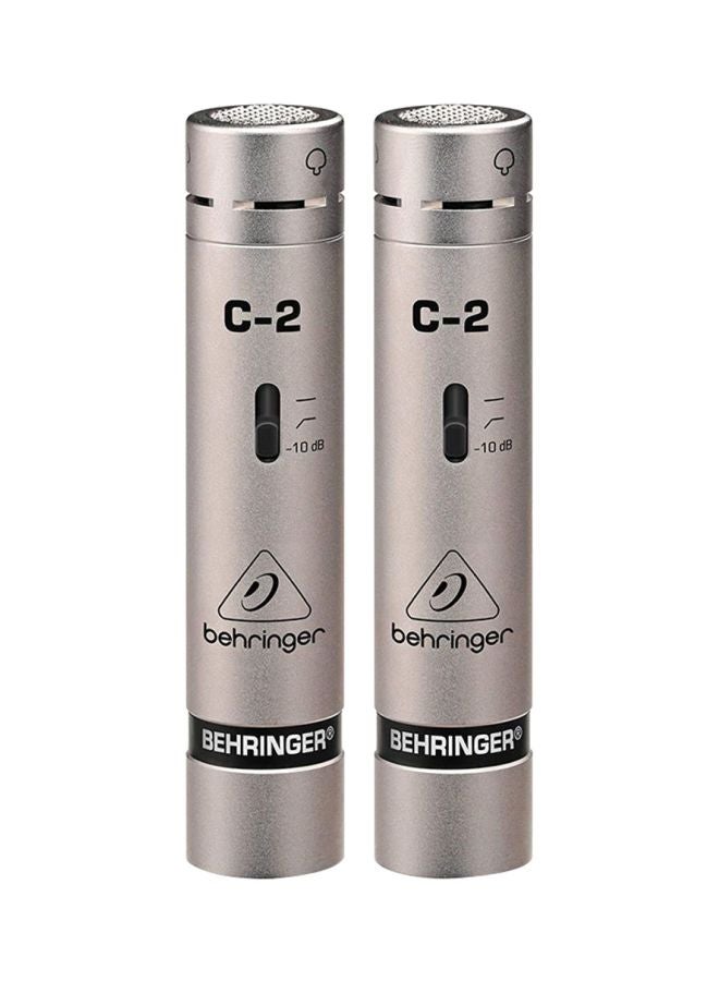 behringer - Pair Of Studio Condenser Pencil Style Microphone C2PAIR Gold - Image 1