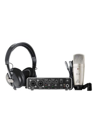 USB Audio Interface And Condenser Microphone With Studio Headphone Set U-PHORIA STUDIO PRO Black/White - v1615569959/N36655946A_1