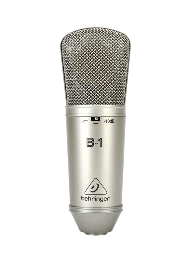 behringer - Large-Diaphragm Studio Condenser Microphone B1 Silver - Image 1