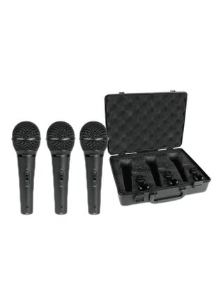 Pack Of 3 Dynamic Cardioid Vocal Microphone With Case XM1800S Black - v1615569960/N36655949A_1