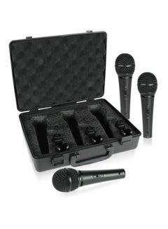behringer Pack Of 3 Dynamic Cardioid Vocal Microphone With Case XM1800S Black  - Image 2