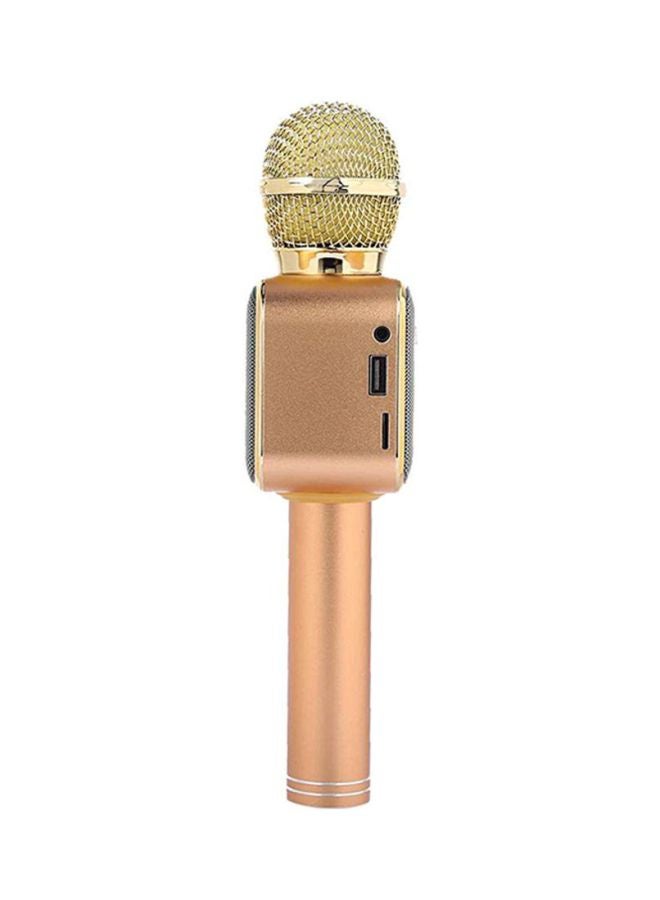 WSTER - Bluetooth Wireless Microphone With Speaker WS-1818 Gold/Grey/White - Image 1