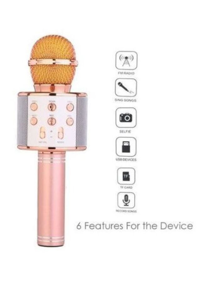 WSTER - Bluetooth Portable Microphone 2Ws858 Rose Gold - Image 1