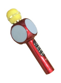 WSTER Karoke Wireless Bluetooth Microphone 2724467616205 Red/Yellow/Grey 