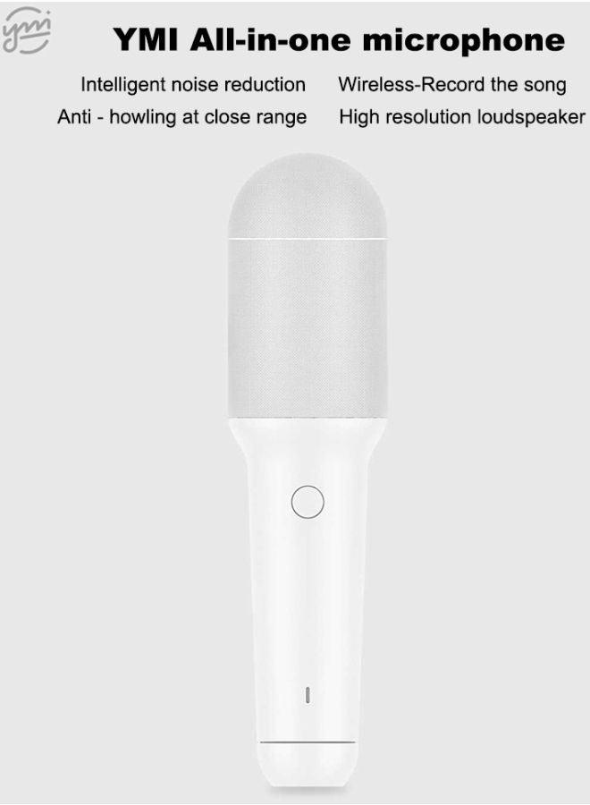 Xiaomi YMI Portable Bluetooth Microphone Type-C Recorder Speaker V6406 White  - Image 5