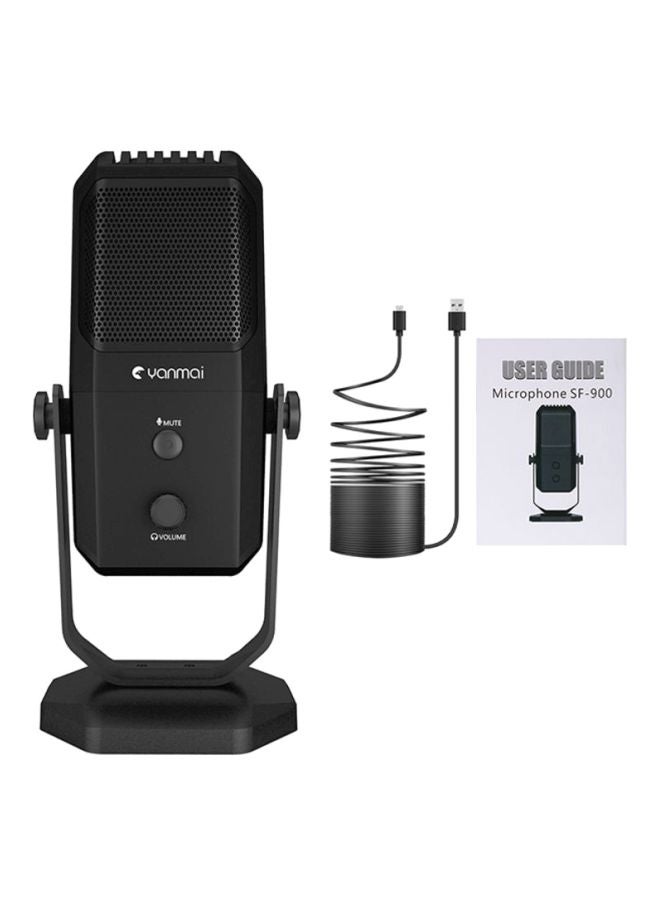يانماي ميكروفون مكثف للصوت USB موديل SF-900 V6462 أسود - Image 1
