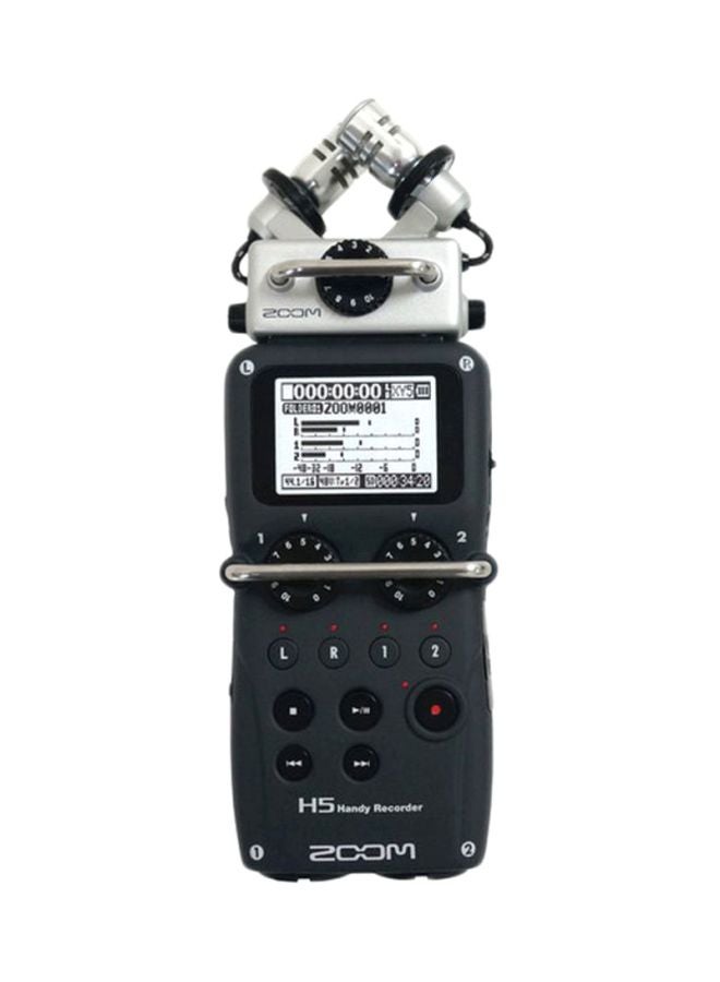 ZOOM - H5 Handy Digital Recorder With Interchangeable Microphone System Black - Image 1