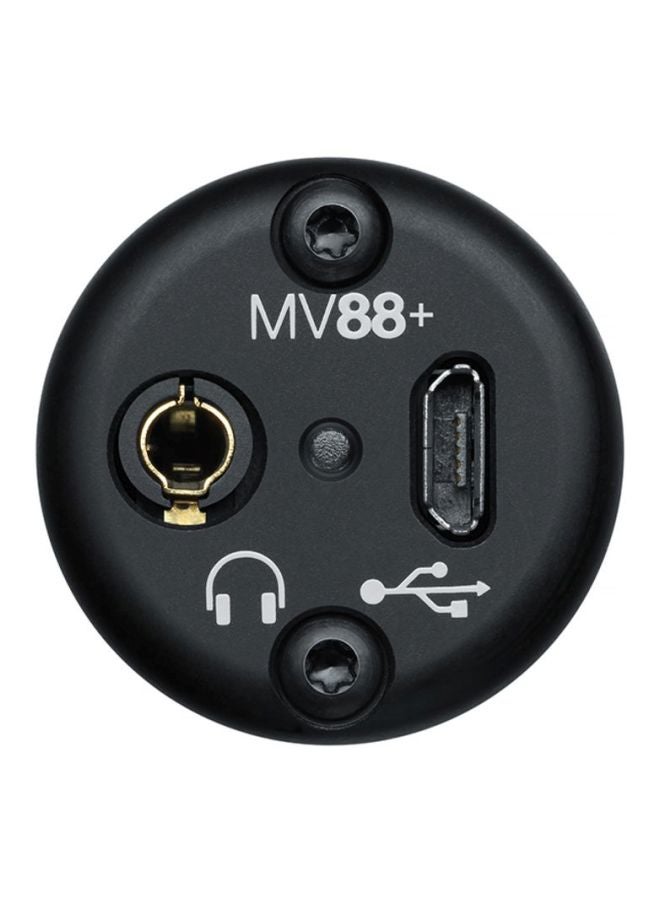 Shure - 6-Piece Premium Digital Stereo Condenser Microphone MV88+ Video Kit Black - Image 1