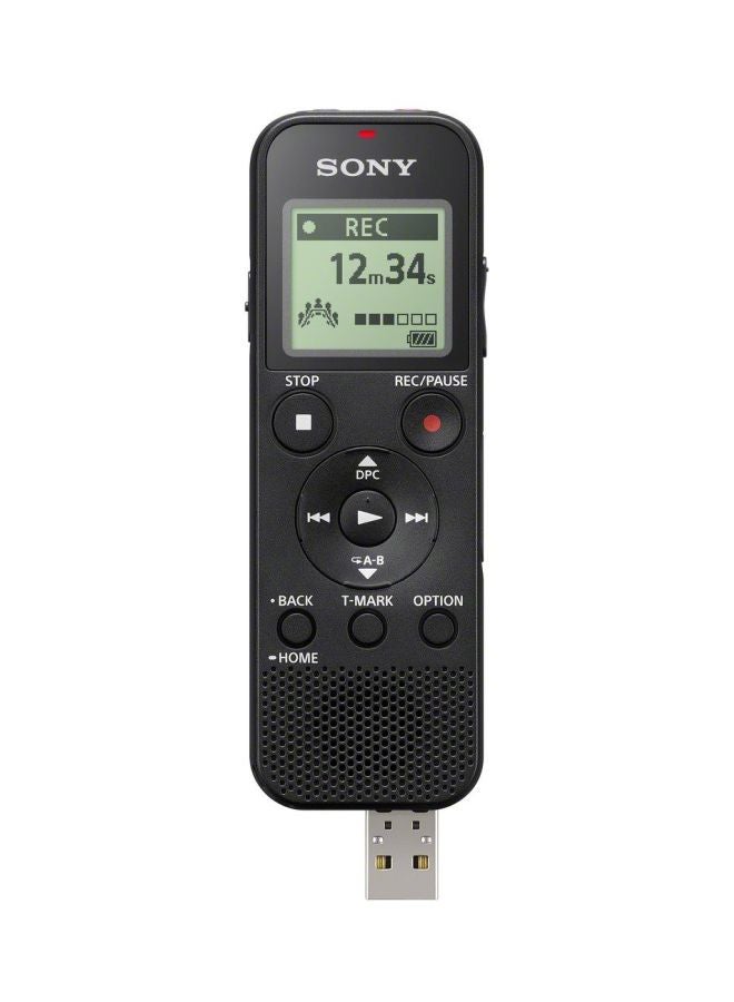 Mono Digital Voice Recorder With Built-in USB ICD-PX370 Black