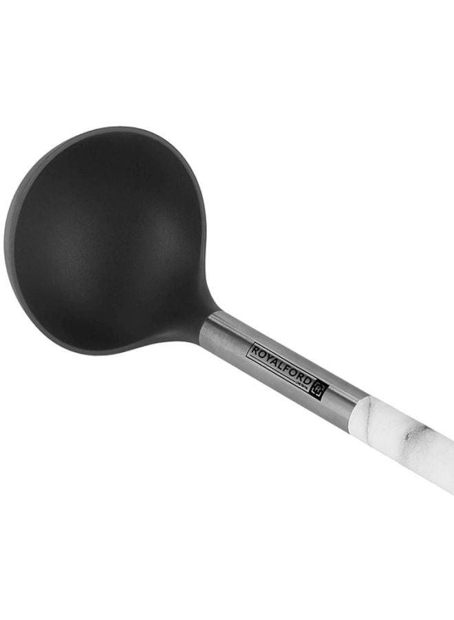 Marble Designed Nylon Soup Ladle Multi Color 8cm