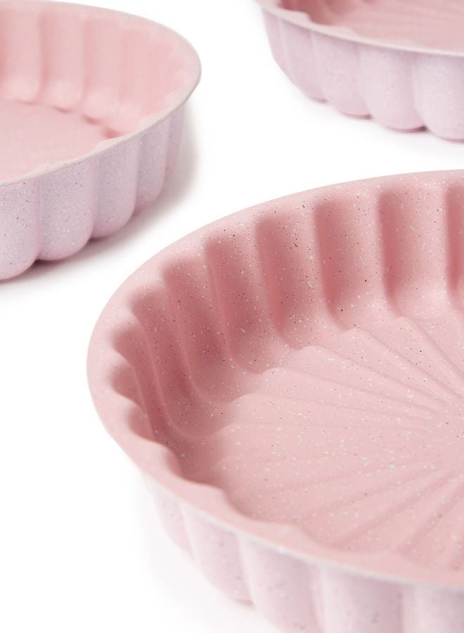 ديسيني طقم صواني كيك من الجرانيت مكون من 3 قطع وردي Round Pan 1 (24), Round Pan 2 (28), Round Pan 3 (32)سم - Image 2