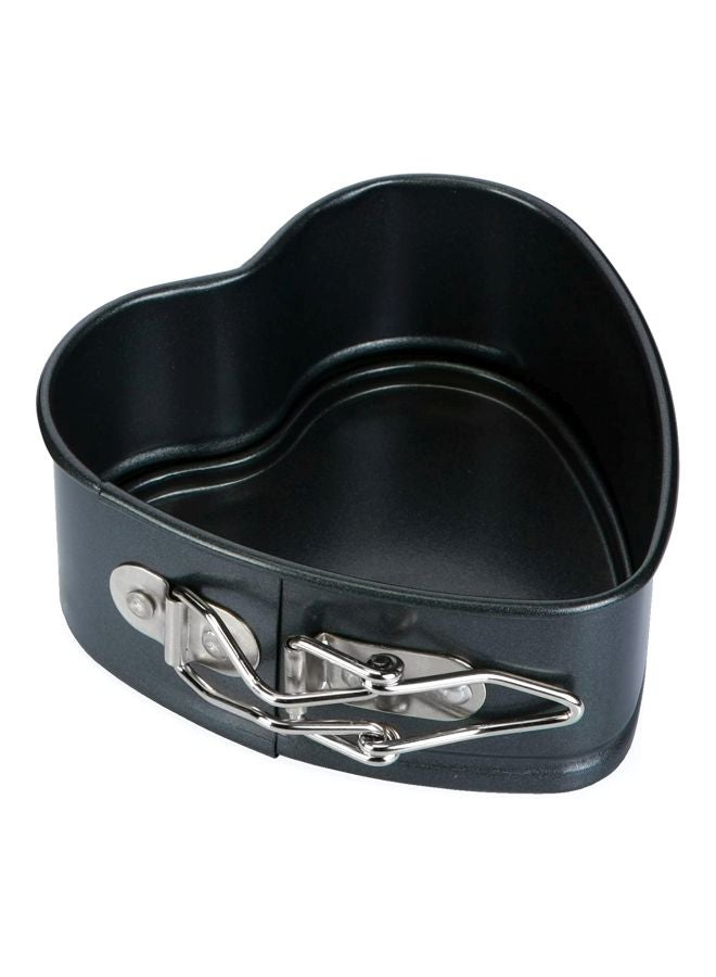 tescoma Springform Heart Shaped Pan Black/Silver 11X11cm - Image 1