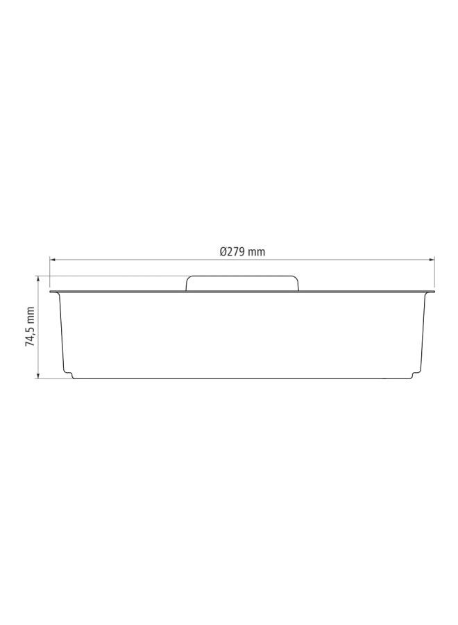 TRAMONTINA Tramontina Brasil 26cm Graphite Aluminum Cake Pan with Removable Bottom and Starflon Max PFOA Free Nonstick Coating Decorated 26cm  - Image 3