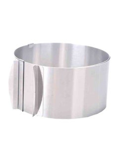 Adjustable 3D Round And Square Cake Mold Silver