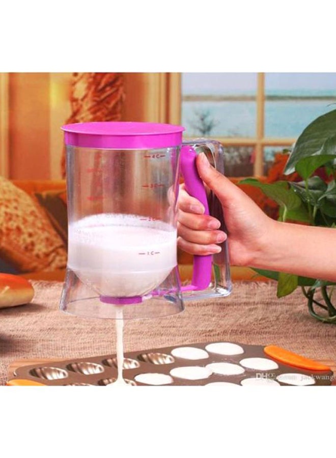 docooler - Batter Dispenser Baking Tool Clear/Purple 900ml - Image 1